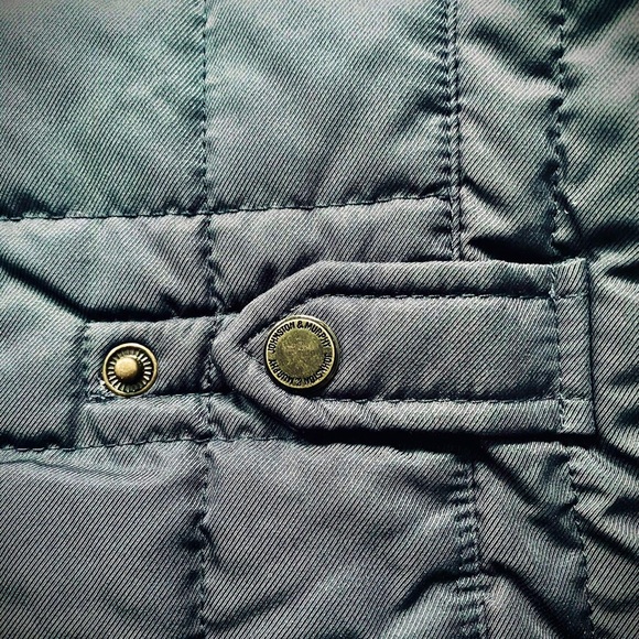 Johnston & Murphy Navy Vest w Brown Suede Trim - Picture 3 of 7